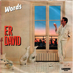 F.R. David Words USED VINYL 7INCH 45 RPM SINGLE STEREO