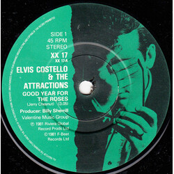 Elvis Costello & The Attractions Good Year For The Roses VINYL 7" USED