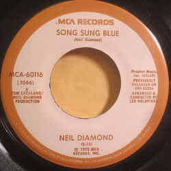 Neil Diamond Song Sung Blue / Gitchy Goomy USED VINYL 7INCH 45 RPM REISSUE