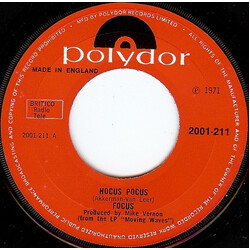 Focus (2) Hocus Pocus USED VINYL 7INCH 45 RPM SINGLE