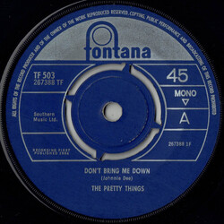 The Pretty Things Don't Bring Me Down USED VINYL 7INCH 45 RPM SINGLE MONO