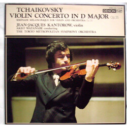 Pyotr Ilyich Tchaikovsky / Jean-Jacques Kantorow / Akeo Watanabe / Tokyo Metropolitan Symphony Orchestra Violin Concerto In D Major Op. 35 / Sérenade 