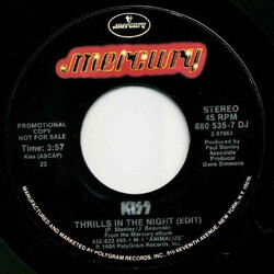 Kiss Thrills In The Night (Edit) Vinyl 7" USED