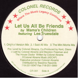 Mama's Children / Lee Truesdale Let Us All Be Friends VINYL 12" USED