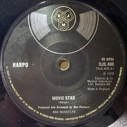 Harpo Movie Star USED VINYL 7INCH 45 RPM SINGLE