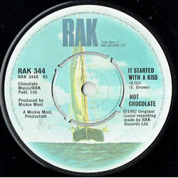 Hot Chocolate It Started With A Kiss USED VINYL 7INCH 45 RPM SINGLE
