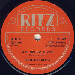 Foster & Allen A Bunch Of Thyme VINYL 7" USED