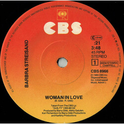 Barbra Streisand Woman In Love USED VINYL 7INCH 45 RPM SINGLE STEREO