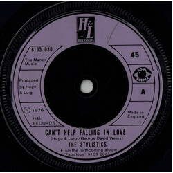 The Stylistics Can't Help Falling In Love VINYL 7" USED