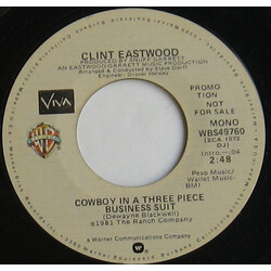 Clint Eastwood (2) Cowboy In A Three Piece Business Suit USED VINYL 7INCH 45 RPM PROMO