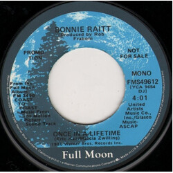 Bonnie Raitt Once In A Lifetime USED VINYL 7INCH 45 RPM PROMO MONO STEREO