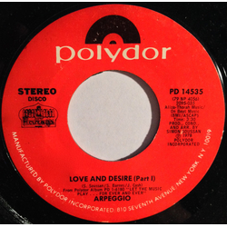 Arpeggio (2) Love And Desire Vinyl 7" USED