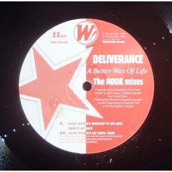 Deliverance A Better Way Of Life (The Hook Mixes) USED VINYL 12INCH 33 S RPM