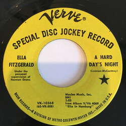 Ella Fitzgerald A Hard Day's Night / And The Angels Sing Vinyl 7" USED