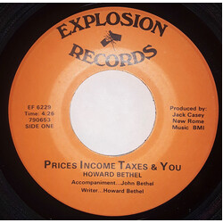 Howard Bethel Prices Income Taxes & You USED VINYL 7INCH 45 RPM