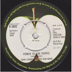 John Lennon / The Plastic Ono Band Power To The People USED VINYL 7INCH SINGLE REISSUE