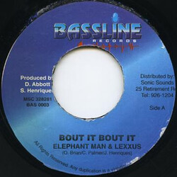 Elephant Man / Lexxus / Benzley Hype Bout It Bout It / Pass The Test USED VINYL 7INCH 45 RPM