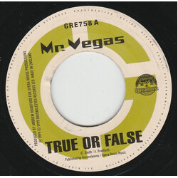 Mr. Vegas / Andrew Bradford True Or False / Baracuda Rhythm VINYL 7" USED