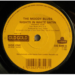 The Moody Blues Nights In White Satin USED VINYL 7INCH 45 RPM SINGLE REISSUE REPRESS MONO