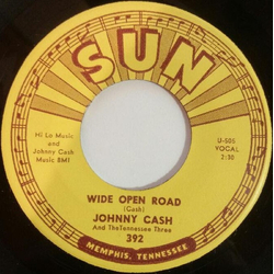 Johnny Cash And The Tennessee Three Wide Open Road / Belshazzar Vinyl 7" USED