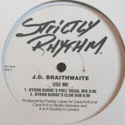 J.D. Braithwaite Use Me USED VINYL 12INCH PROMO
