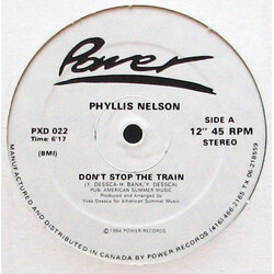 Phyllis Nelson Don't Stop The Train USED VINYL 12INCH 45 RPM