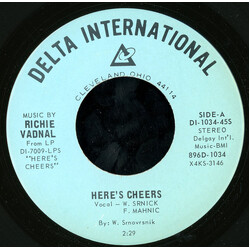 Richie Vadnal Here's Cheers Vinyl 7" USED