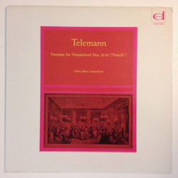 Georg Philipp Telemann / Helma Elsner Fantasia For Harpsichord Nos. 13-24 ("French") Vinyl LP USED