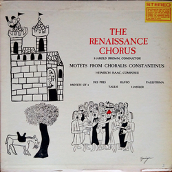 The Renaissance Chorus Motets From Choralis Constantinus Vinyl LP USED