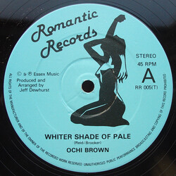 O'Chi Brown Whiter Shade Of Pale / When I'm Crying USED VINYL 12INCH