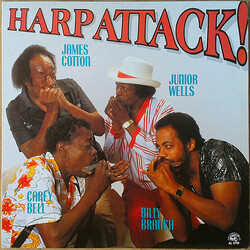 James Cotton / Junior Wells / Carey Bell / Billy Branch Harp Attack! Vinyl LP USED