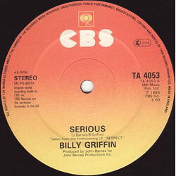 Billy Griffin Serious Vinyl 12" USED