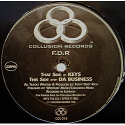 Filthy Dirty Rich Keys / Da Business USED VINYL 12INCH 33 S RPM