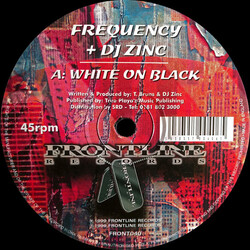 DJ Zinc / Frequency (2) White On Black / Bearings USED VINYL 12INCH 45 RPM