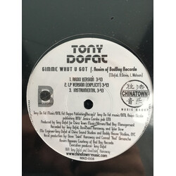 Tony Dofat Not Tryna / Gimme Whut U Got USED VINYL 12INCH