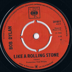 Bob Dylan Like A Rolling Stone USED VINYL 7INCH 45 RPM SINGLE