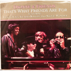 Dionne & Friends / Elton John / Gladys Knight / Stevie Wonder That's What Friends Are For USED VINYL 7INCH 45 RPM SINGLE
