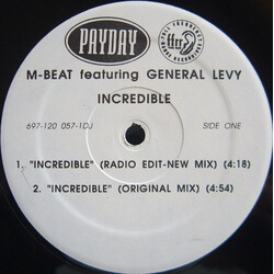 M-Beat Incredible USED VINYL 12INCH PROMO