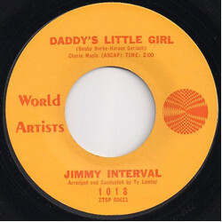 Jimmy Interval One Sided Love / Daddy's Little Girl USED VINYL 7INCH SINGLE 45 RPM