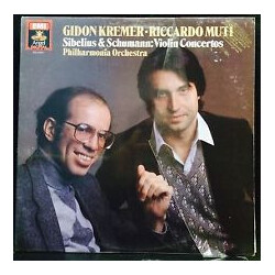 Gidon Kremer / Riccardo Muti / Philharmonia Orchestra / Jean Sibelius / Robert Schumann Violin Concertos Vinyl LP USED