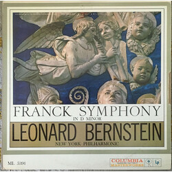 César Franck / Leonard Bernstein / The New York Philharmonic Orchestra Symphony In D Minor Vinyl LP USED