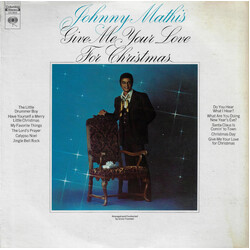 Johnny Mathis Give Me Your Love For Christmas Vinyl LP USED