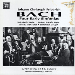 Johann Christoph Friedrich Bach Four Early Sinfonias Vinyl LP USED
