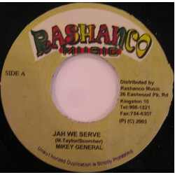 Mikey General Jah We Serve USED VINYL 7INCH 45 RPM