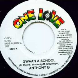 Anthony B / Sugar Roy Gwaan A School / The Girl Of My Life USED VINYL 7INCH 45 RPM