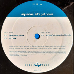 Aquarius (2) Let's Get Down USED VINYL 12INCH