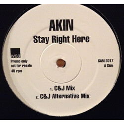 Akin Stay Right Here USED VINYL 12INCH PROMO
