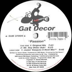 Gat Decor Passion USED VINYL 12INCH