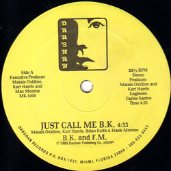 Brian Keith (4) / Frank Moreno (4) Just Call Me B.K. Vinyl 12" USED