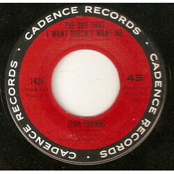 Jean Thomas (2) The Boy That I Want Doesn't Want Me USED VINYL 7INCH 45 RPM SINGLE MONO